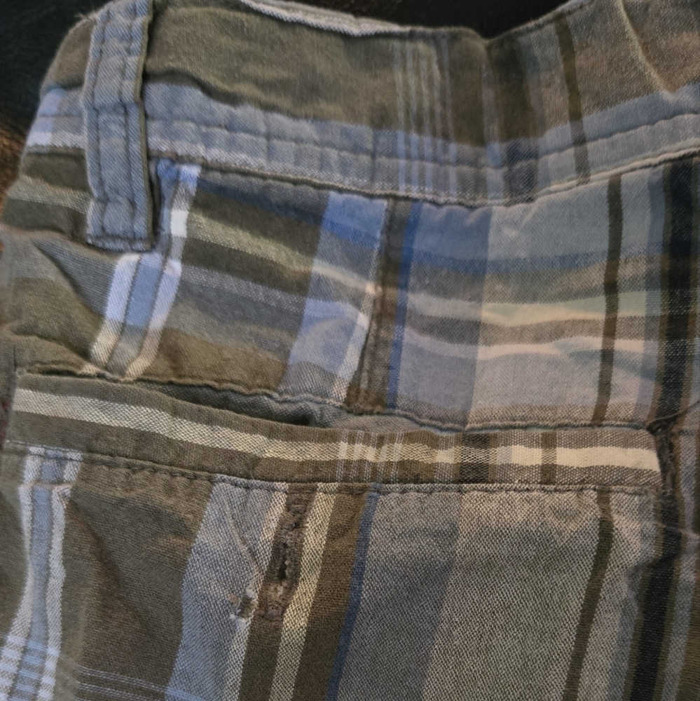 FUBU boys Plaid Long Streetwear Shorts Sz12 - Picture 8 of 9